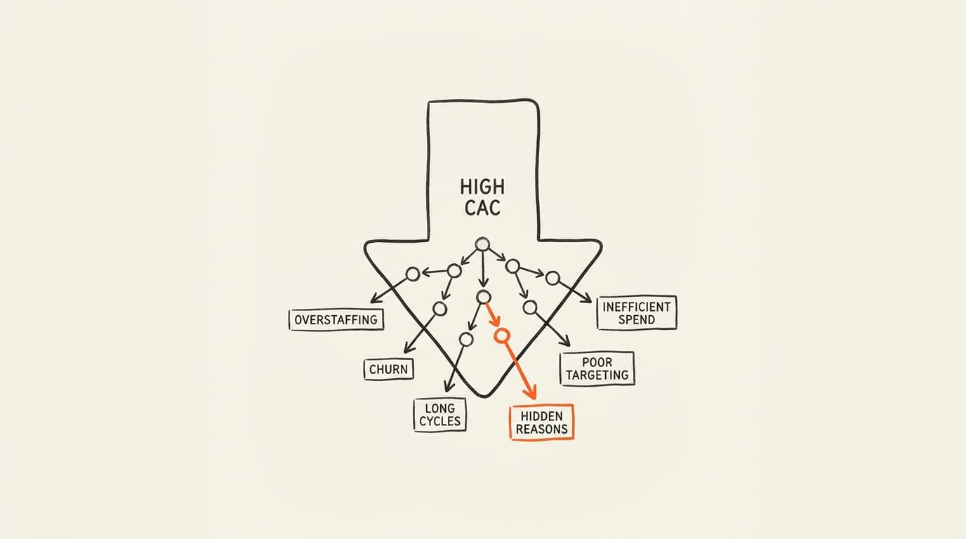 Why Your B2B SaaS CAC Is Too High: 15 Hidden Reasons Killing Your Unit Economics