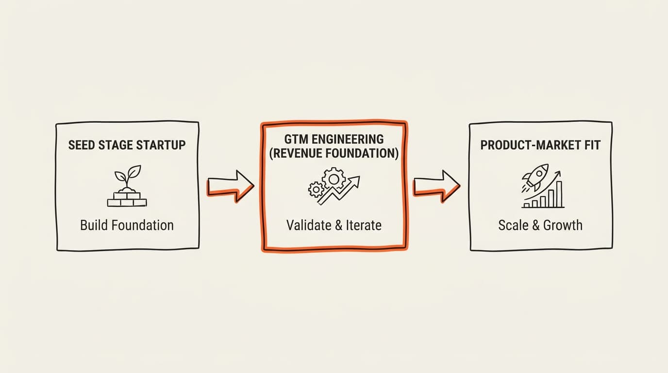 GTM Engineering for Seed Stage Startups: Build Your Revenue Foundation Before Product-Market Fit