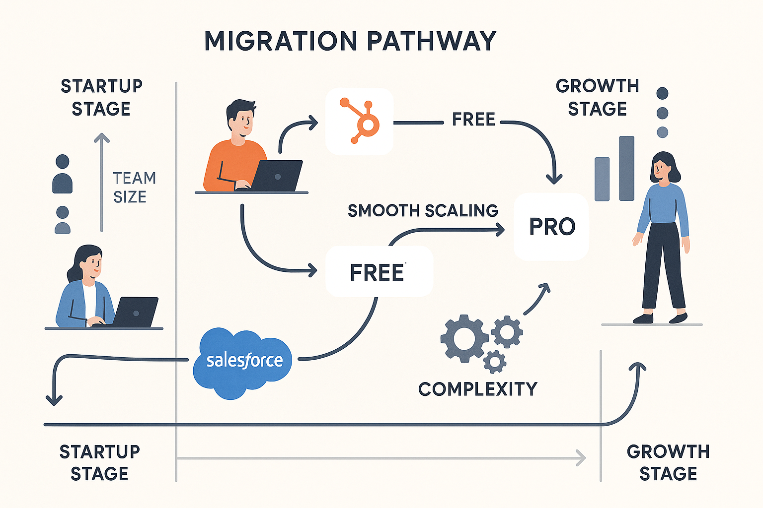 Migration paths visual