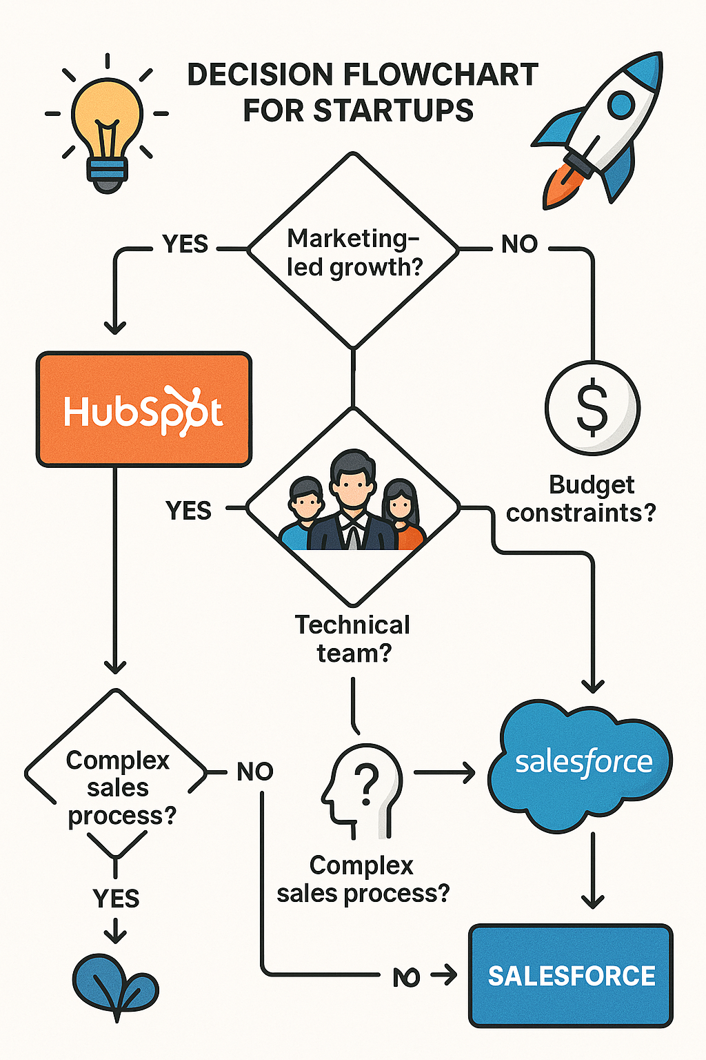 Startup decision framework